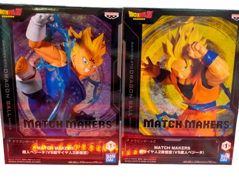 Dragon Ball Z MATCH MAKERS Super Saiyan 2 Son Goku vs. Majin Vegeta 2-Piece Set