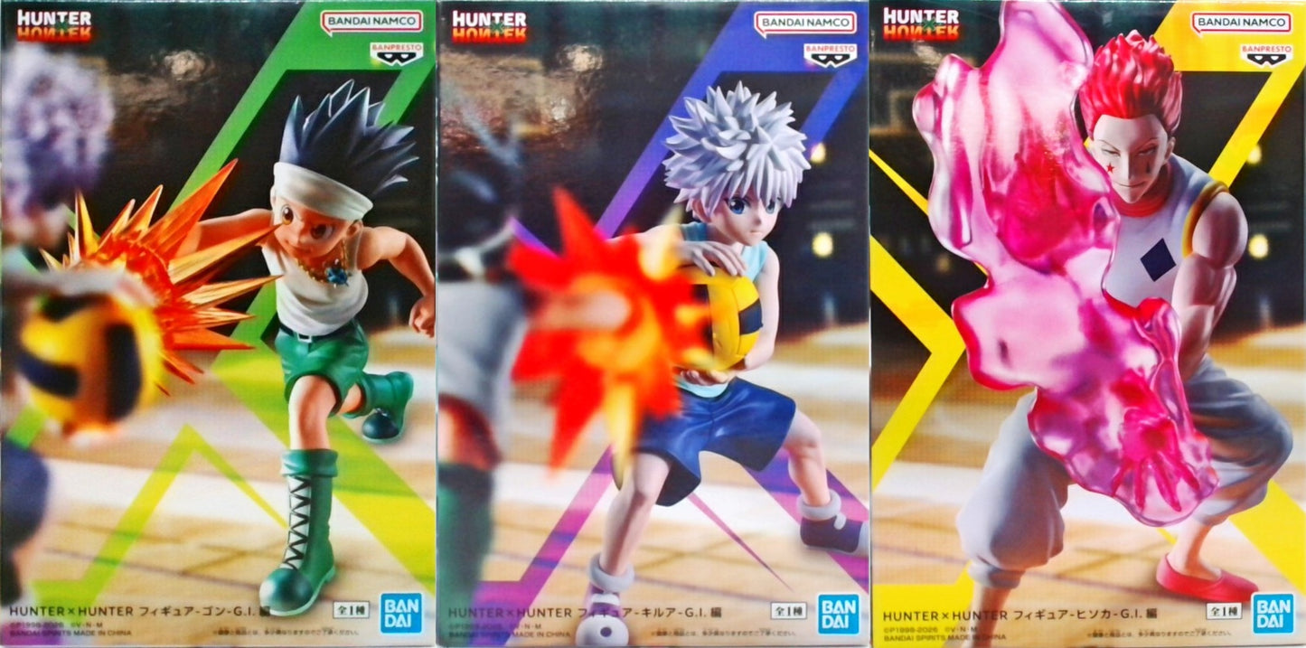 HUNTER×HUNTER フィギュア G.I.編 ゴン キルア ヒソカ 3体セット