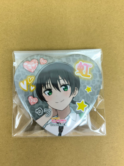 ラブライブ！ 虹ヶ咲学園スクールアイドル同好会 缶バッジ ハート型缶バッジ マルイ ギャル制服ver. 高咲侑 [ll-00300]