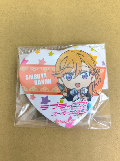 ラブライブ！ラブライブ！スーパースター！！ 缶バッジ ハート型缶バッジ ソフマップ 澁谷かのん [ll-00370]