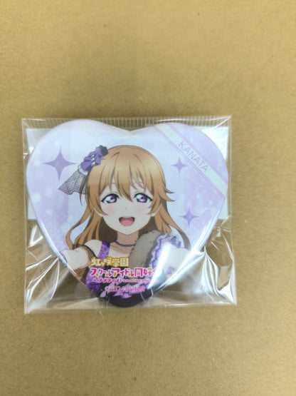 ラブライブ！ 虹ヶ咲学園スクールアイドル同好会 缶バッジ ハート型缶バッジ 4th Live ソロ衣装ver. 近江彼方 [ll-00314]