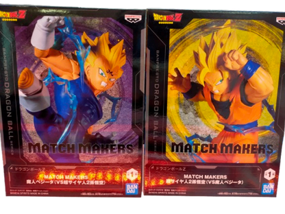 Dragon Ball Z MATCH MAKERS Super Saiyan 2 Son Goku vs. Majin Vegeta 2-Piece Set