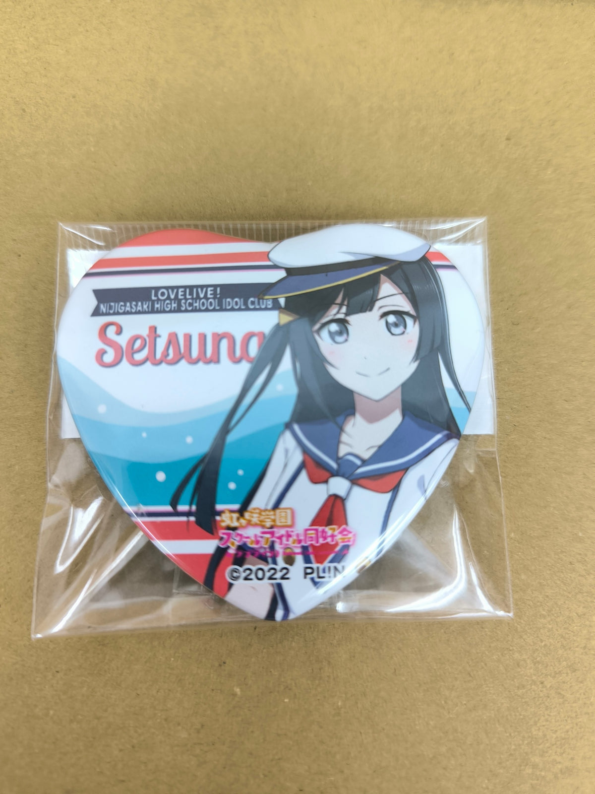 ラブライブ！ 虹ヶ咲学園スクールアイドル同好会 缶バッジ ハート型缶バッジ GiGO マリン 優木せつ菜 [ll-00293]