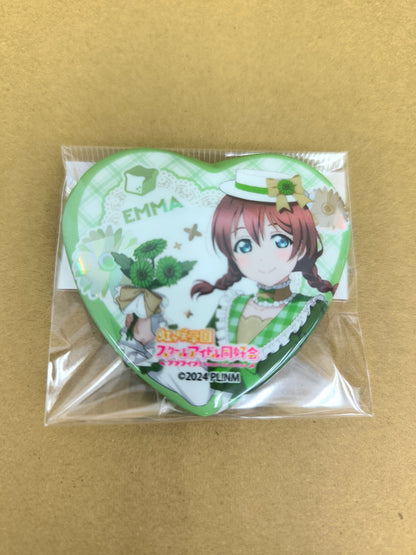ラブライブ！ 虹ヶ咲学園スクールアイドル同好会 缶バッジ ハート型缶バッジ GiGO ラブカ エマ・ヴェルデ [ll-00324]