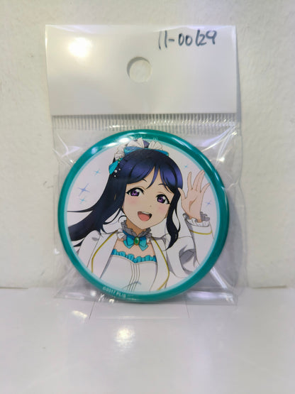 ラブライブ！サンシャイン!!　缶バッジ 浦の星女学院購買部 9周年記念 松浦果南 [ll-00129]