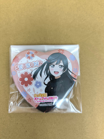 ラブライブ！ 虹ヶ咲学園スクールアイドル同好会 缶バッジ ハート型缶バッジ GiGOシリーズ15周年 優木せつ菜 [ll-00297]
