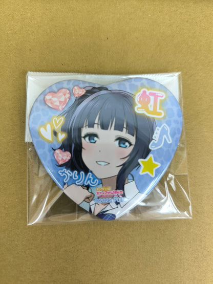 ラブライブ！ 虹ヶ咲学園スクールアイドル同好会 缶バッジ ハート型缶バッジ マルイ ギャル制服ver. 朝香果林 [ll-00319]