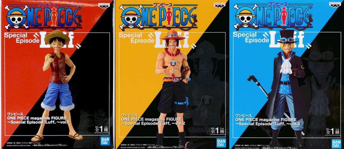 ONE PIECE magazine FIGURE ～Special Episode"Luff"～ vol.1 モンキー・D・ルフィ vol.2 ポートガス・D・エース vol.3 サボ 3種セット