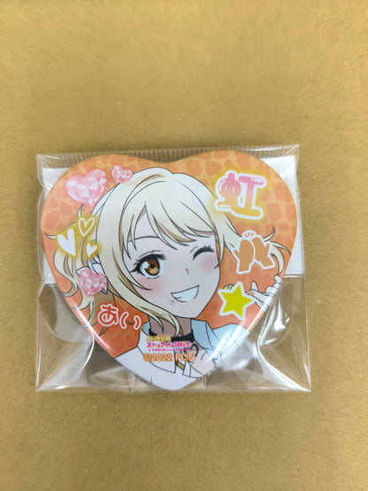 ラブライブ！ 虹ヶ咲学園スクールアイドル同好会 缶バッジ ハート型缶バッジ マルイ ギャル制服ver. 宮下愛 [ll-00280]