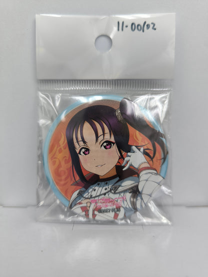ラブライブ！サンシャイン!!　缶バッジ Guilty Kiss × Saint Snow TWO-MAN LIVE 鹿角聖良 [ll-00102]