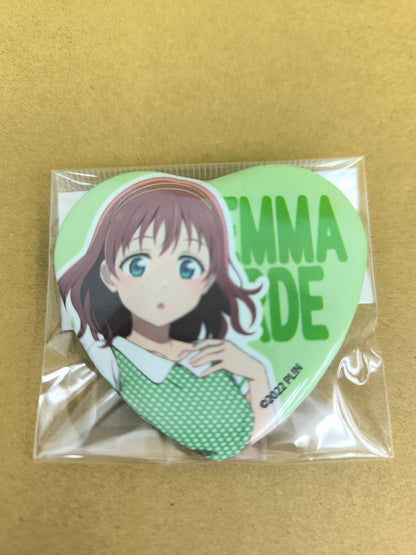ラブライブ！ 虹ヶ咲学園スクールアイドル同好会 缶バッジ ハート型缶バッジ ニジガクレトロ エマ・ヴェルデ [ll-00323]