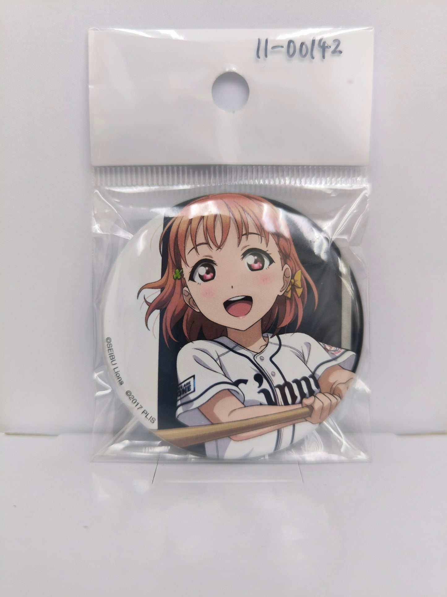 ラブライブ！サンシャイン!!　缶バッジ 埼玉西武ライオンズ 高海千歌 [ll-00142]
