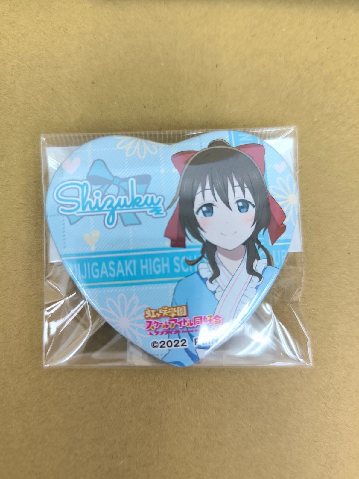 ラブライブ！ 虹ヶ咲学園スクールアイドル同好会 缶バッジ ハート型缶バッジ GiGO フリルドレス 桜坂しずく [ll-00346]