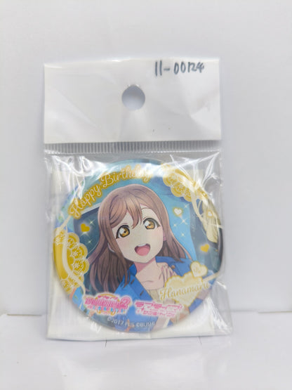 ラブライブ！サンシャイン!!　缶バッジ スクフェス２ お誕生日記念勧誘ver.A 国木田花丸 [ll-00124]