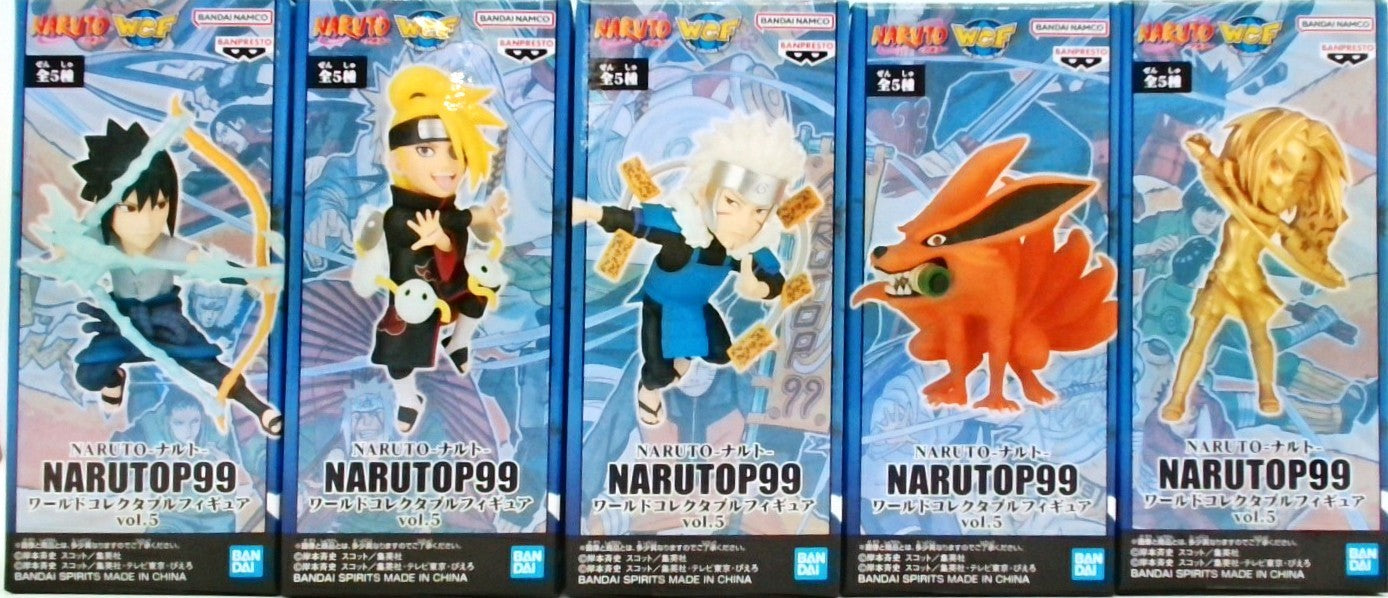 NARUTO-ナルト- NARUTOP99 ワールドコレクタブルフィギュアvol.5 5種セット