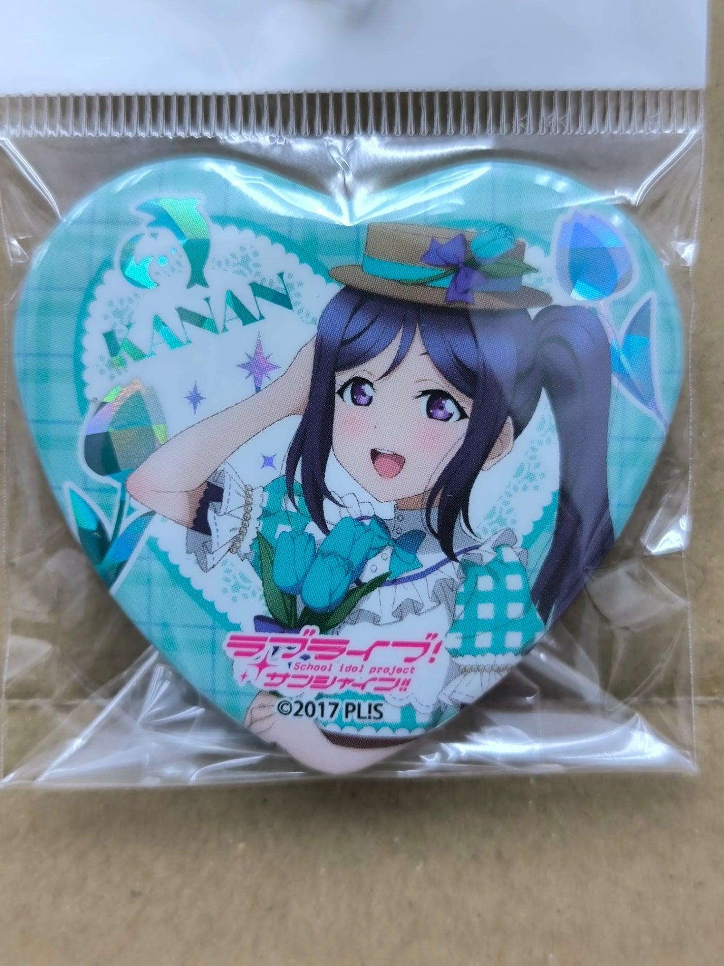 ラブライブ！サンシャイン!! 缶バッジ GiGO 15周年記念 松浦果南 [ll-00258]