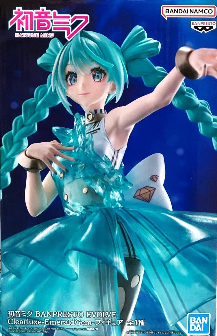 Hatsune Miku BANPRESTO EVOLVE Clearluxe-EmeraldGem-Figure