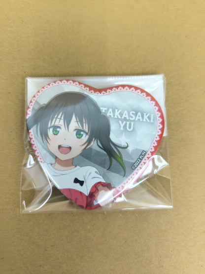 ラブライブ！ 虹ヶ咲学園スクールアイドル同好会 缶バッジ ハート型缶バッジ NTT docomo 高咲侑 [ll-00303]